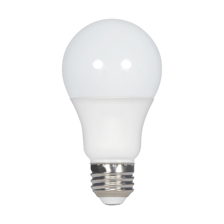 SATCO Bulb, LED, 10W, A19, Medium, 120V, Frosted White, 40K, 4PK S28562